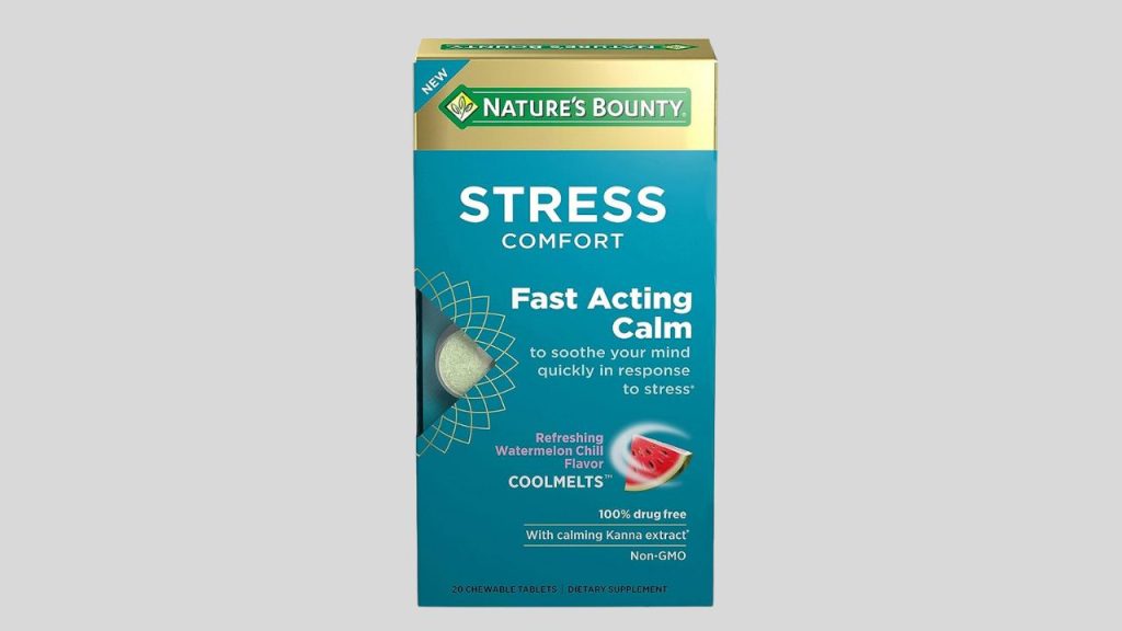 Nature's Bounty Chewable Tablets for Occasional Stress Flavor, Watermelon Chill