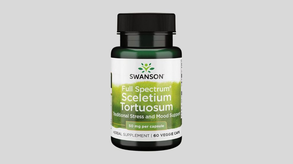 Swanson Full Spectrum Sceletium Tortuosum 50 Milligrams 60 Veg Capsules