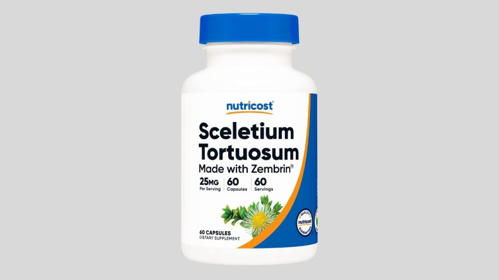 Nutricost Zembrin (Sceletium Tortuosum Extract) 25mg, Kanna Extract 60 Capsules 