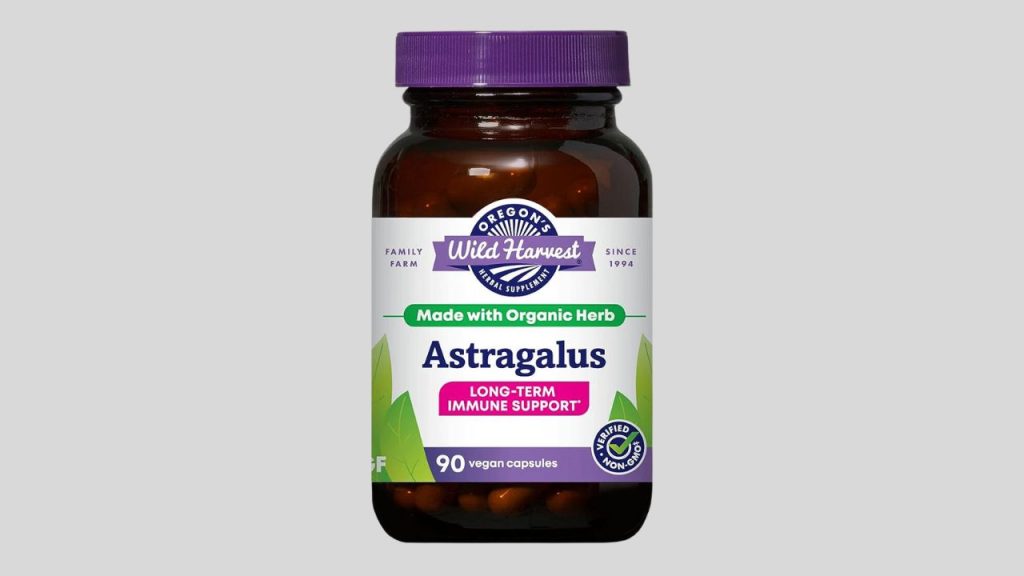 Oregon's Wild Harvest Non-GMO Certified Organic Astragalus Capsules