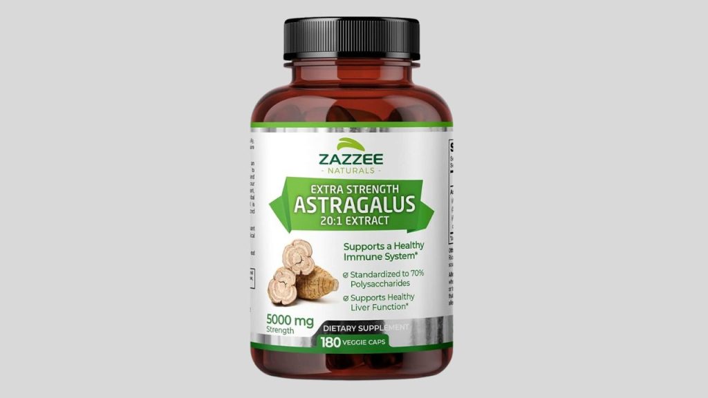 Zazzee Extra Strength Astragalus Root 20:1 Extract