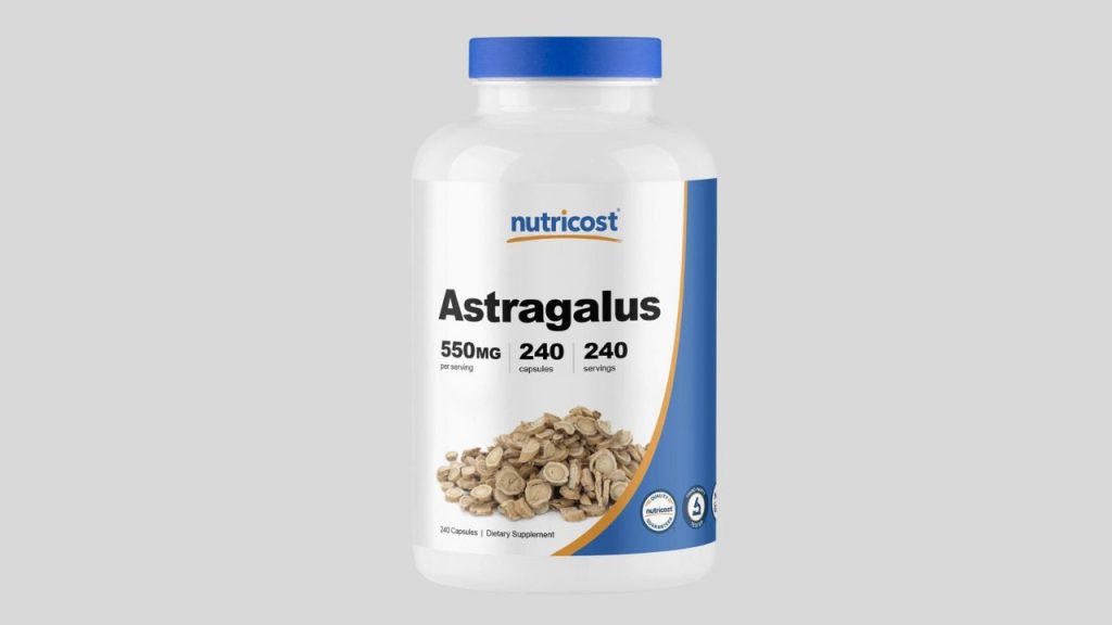 Nutricost Astragalus Capsules 550mg, 240 Vegetarian Capsules