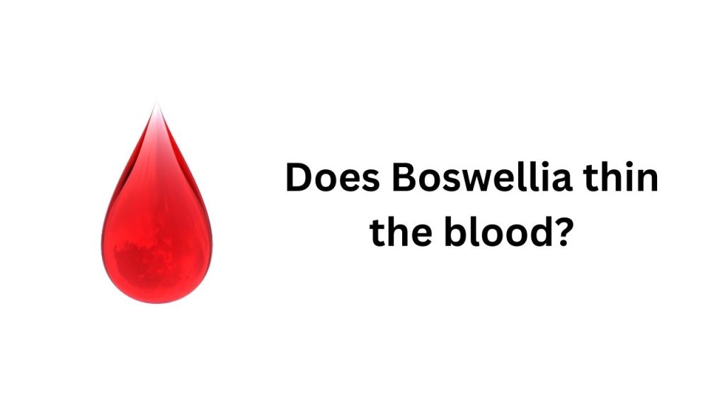 Does Boswellia thin the blood?