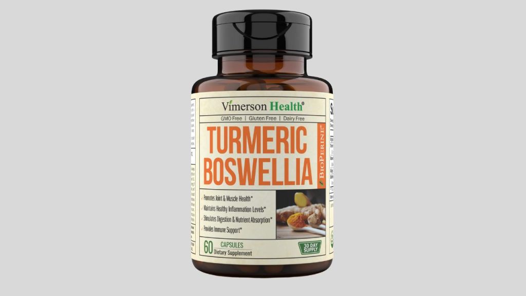 Vimerson Health Turmeric Curcumin Supplement with Boswellia Serrata Extract