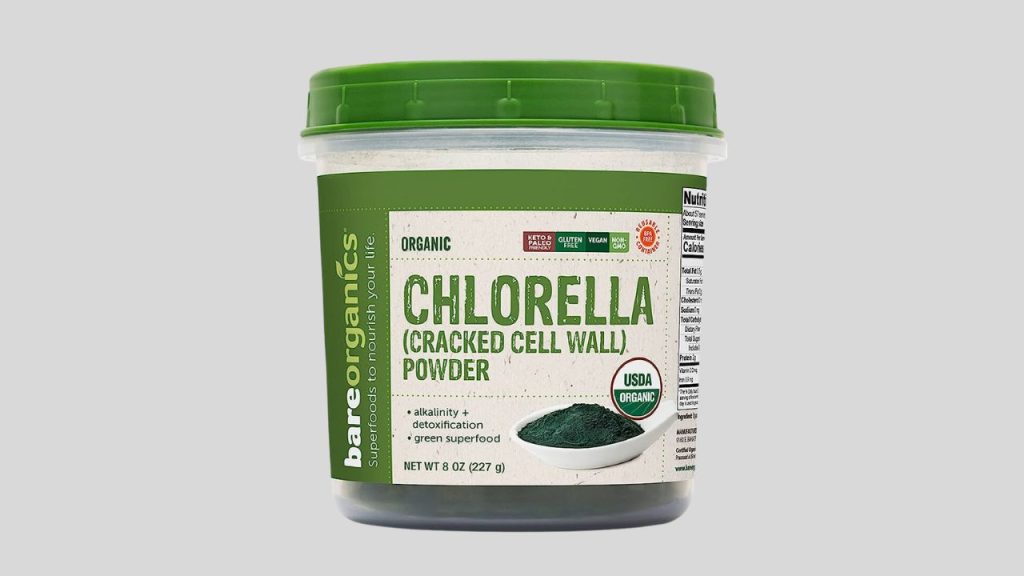 Bare Organics 12522 USDA Organic Chlorella Powder